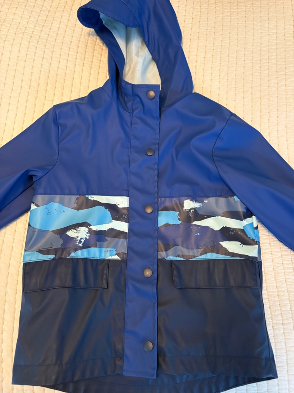 Kids Waterproof Hooded Rain Jacket